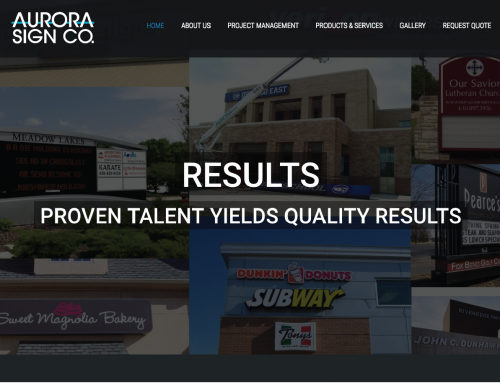 Aurora Sign Website Before & After