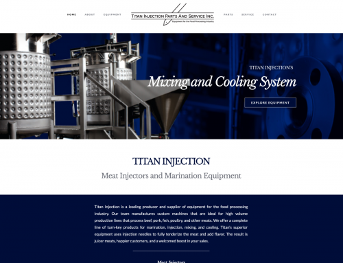 Titan Injection Website Design