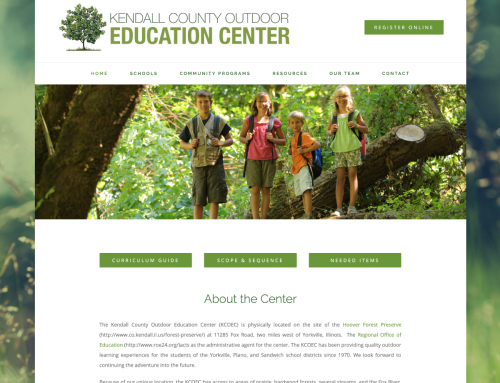 Kendall County Outdoor Education Center Website Design