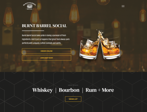 Burnt Barrel Social Website Design