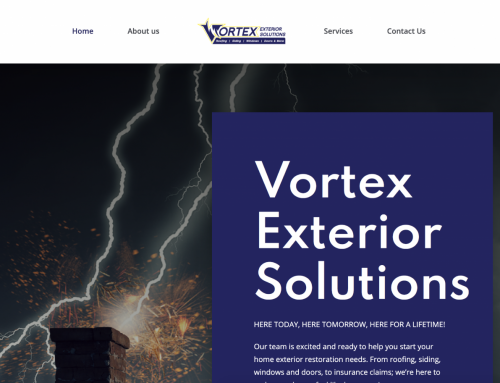 Vortex Exteriors Website Design