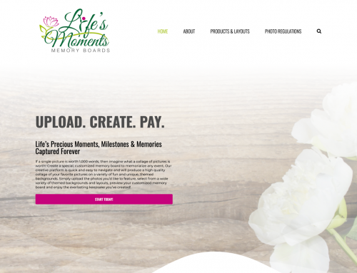 Memory Boards Website Design