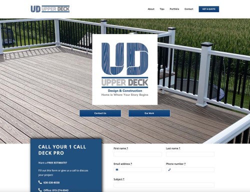 Upper Deck Design & Construction Web Design